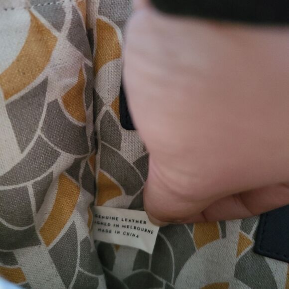 Nancybird Gray Genuine Leather Crossbody Saddlebag - Picture 7 of 10